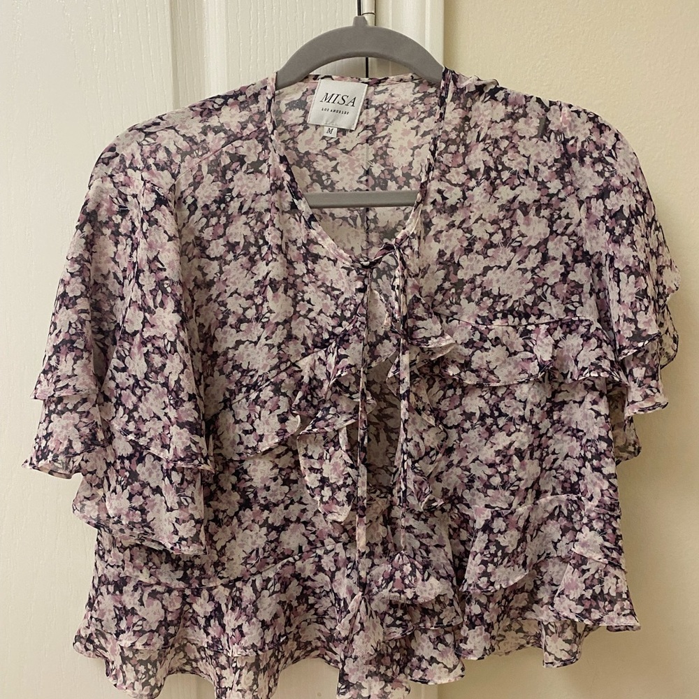 Misa Los Angeles Chiffon Top
